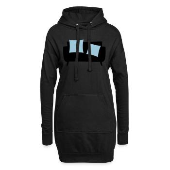 Schlafsofa & Kissen - Hoodie-Kleid - Schwarz - Vorne