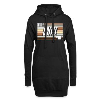 Mais d’abord le café drôle accro à la caféine amateur - Sweat-shirt à capuche long Femme - noir - Devant
