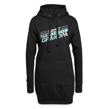 Première fois grand-père Meilleur grand-père Grand-père Amour Grand-père - Sweat-shirt à capuche long Femme - noir - Devant