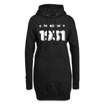 Das Beste von 1931 - Hoodie-Kleid - Schwarz - Vorne