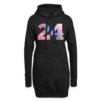 Bunte Ausgabe 24 - Hoodie-Kleid - Schwarz - Vorne