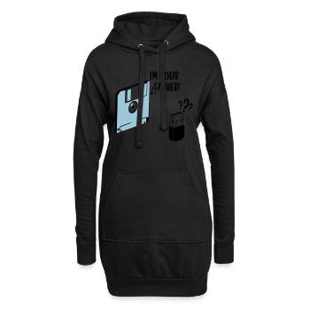 I'm your father - Sweat-shirt à capuche long Femme - noir - Devant