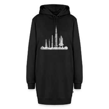 The Space Race - Hoodie Dress - black - Front