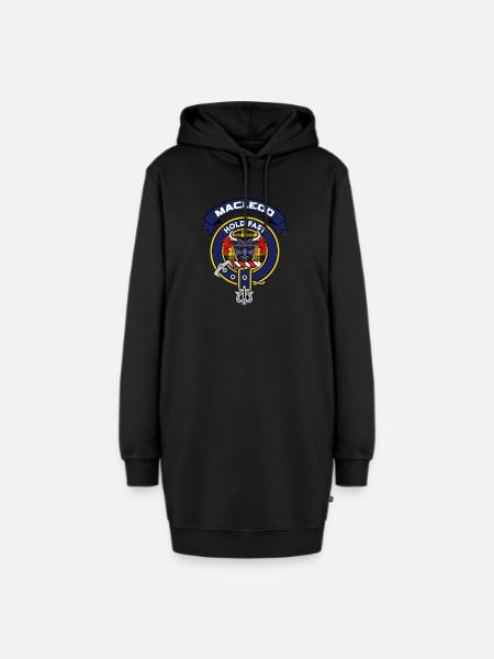 MacLeod Scottish Clan Badge Tartan - Hoodie-Kleid - Schwarz