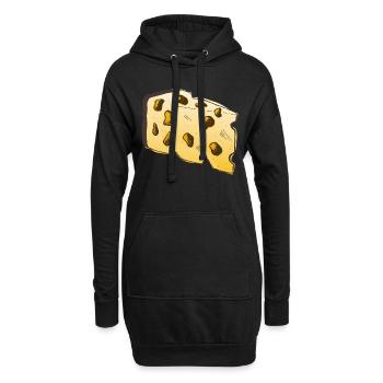 Cheese - Hoodie Dress - black - Front