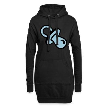 Sucette - Sweat-shirt à capuche long Femme - noir - Devant