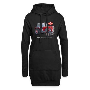 Trecker ZT300 VEB Traktorenwerk Schönebeck - Hoodie-Kleid - Schwarz - Vorne