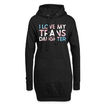 LGBT Gay Rainbow for Friends and Community - Hoodie-Kleid - Schwarz - Vorne