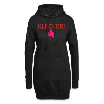 Lecker Klecker - Hoodie-Kleid - Schwarz - Vorne