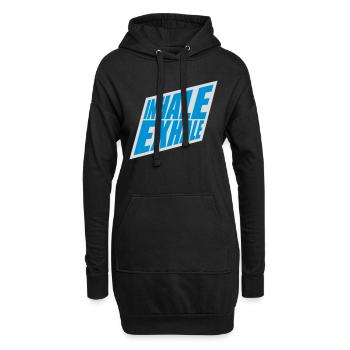 inhale exhale yoga Zitat - Hoodie-Kleid - Schwarz - Vorne