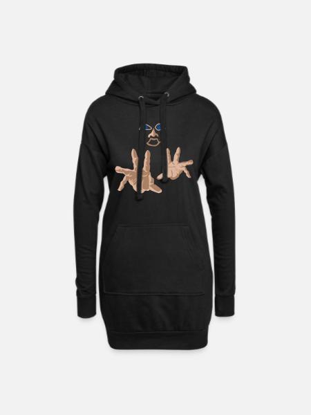 Hypnotist - Hoodie Dress - black