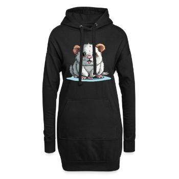 Halibo le streum - Sweat-shirt à capuche long Femme - noir - Devant