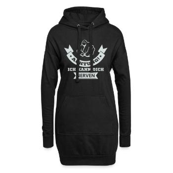 Je peux t’énerver - Sweat-shirt à capuche long Femme - noir - Devant