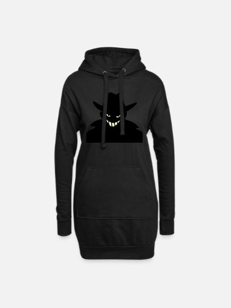 Agent XXy - Hoodie-Kleid - Schwarz
