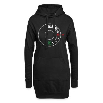 Canon Dialler - Hoodie-Kleid - Schwarz - Vorne