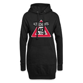 40 - Hoodie-Kleid - Schwarz - Vorne