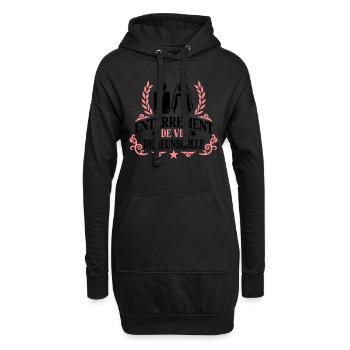 Enterrement de vie de jeune fille - Hoodie-Kleid - Schwarz - Vorne