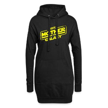 best mother in the galaxy - Sweat-shirt à capuche long Femme - noir - Devant