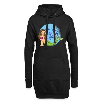 SIRENE by The Manzanita´s - Hoodie-Kleid - Schwarz - Vorne