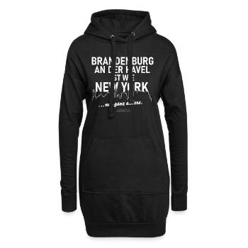 Brandenburg an der Havel - Hoodie-Kleid - Schwarz - Vorne