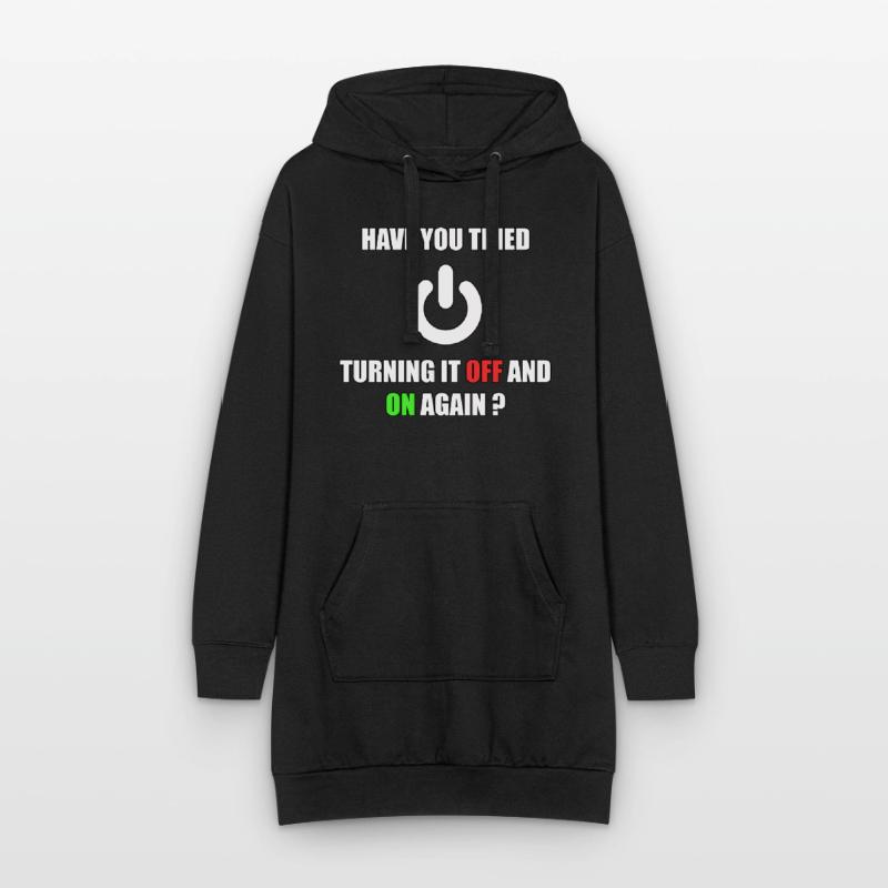 Computer Nerd Informatiker IT Programmierer Hoodie-Kleid