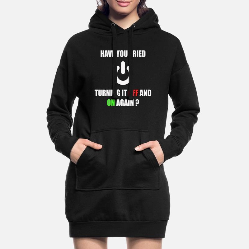 Computer Nerd Informatiker IT Programmierer Hoodie-Kleid