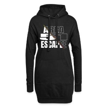 enlèvement extraterrestre enlèvement extraterrestre je ne parle pas humain - Sweat-shirt à capuche long Femme - noir - Devant