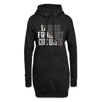 danke geschenkidee frauenrechte beziehung - Hoodie-Kleid - Schwarz - Vorne
