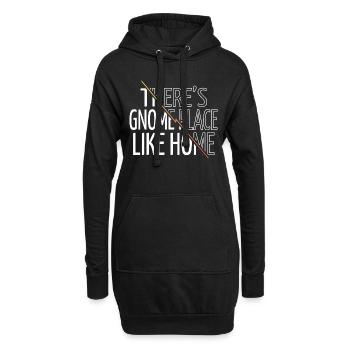 Citation de chambre Noël Humour Heureux - Sweat-shirt à capuche long Femme - noir - Devant