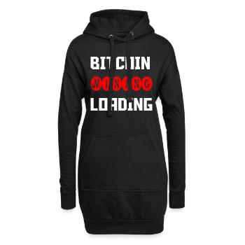Bitcoin Trading Crypto Stocks - Sweat-shirt à capuche long Femme - noir - Devant