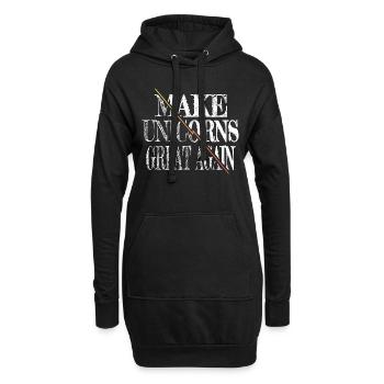 drôles dictons homme dabbing cadeau d’anniversaire - Sweat-shirt à capuche long Femme - noir - Devant