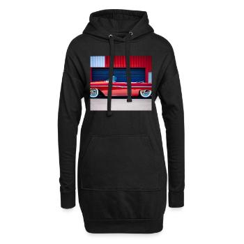 C11 - Hoodie-Kleid - Schwarz - Vorne