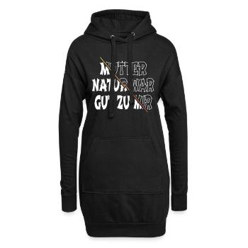 geburtstagsgeschenkidee geschenkidee spaß geschenk - Hoodie-Kleid - Schwarz - Vorne