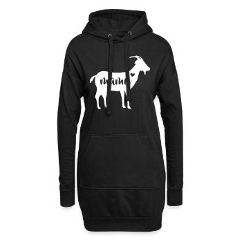 Goat Mothers Day Mama Farm Mom Lover Gift Women - Hoodie-Kleid - Schwarz - Vorne