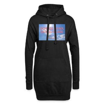 Scheiss da nix 3 - Hoodie-Kleid - Schwarz - Vorne