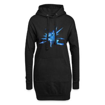 Breaker Lavour - Hoodie-Kleid - Schwarz - Vorne