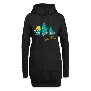 Lorraine Parce que je le Vosgien. - Sweat-shirt à capuche long Femme - noir - Devant