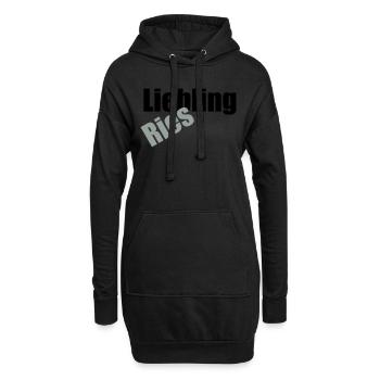 Liebling Riesling - Hoodie-Kleid - Schwarz - Vorne