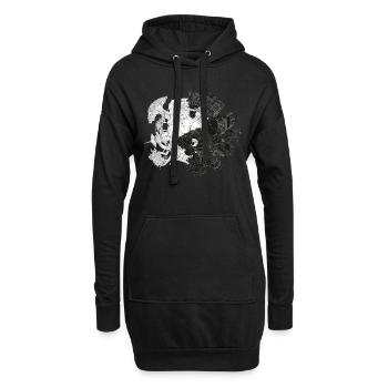 New Yin Old Yang - Hoodie-Kleid - Schwarz - Vorne