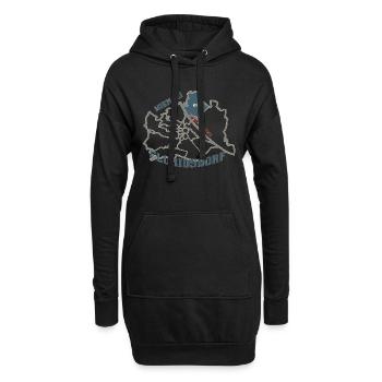 Floridsdorf - Hoodie-Kleid - Schwarz - Vorne