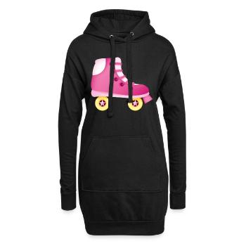 Smiley Roll Skate - Hoodie-Kleid - Schwarz - Vorne