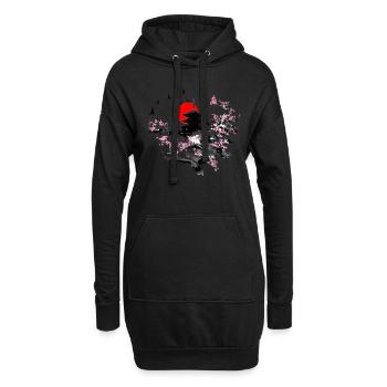 KETTE X Brompton Sakura - Hoodie-Kleid - Schwarz - Vorne