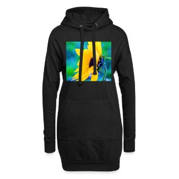 Sunflower - Sweat-shirt à capuche long Femme - noir - Devant