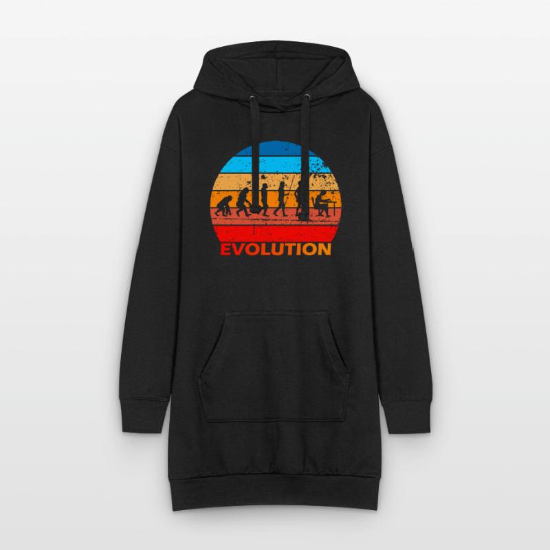 Evolution de l’informatique informatique Informatique Computer Science Computer Nerds Sweat-shirt à capuche long Femme