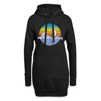 Delphine - Hoodie-Kleid - Schwarz - Vorne