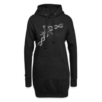 Eishockey Wintersport Eishockeyteam Geschenk - Hoodie-Kleid - Schwarz - Vorne