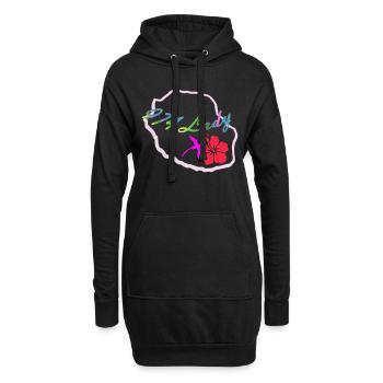 974 DAME 2 - Hoodie-Kleid - Schwarz - Vorne