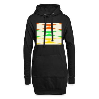 Color corner - Hoodie Dress - black - Front