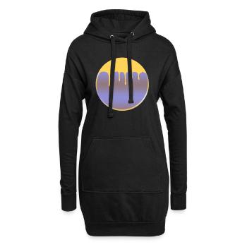 Il est en cours d’exécution - Sweat-shirt à capuche long Femme - noir - Devant