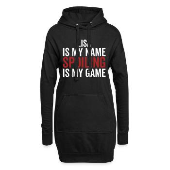 Lisa ist mein Name Verderben ist mein Spiel - Hoodie-Kleid - Schwarz - Vorne